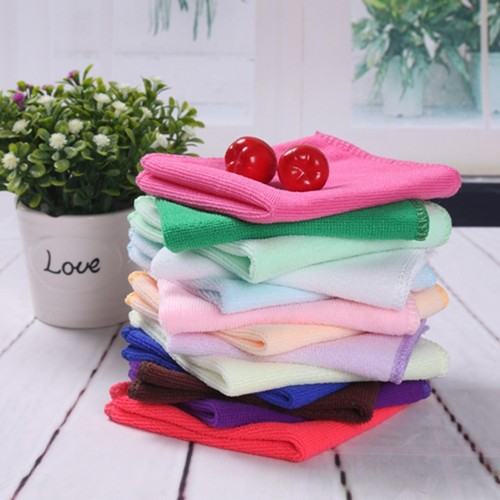 Multi Color 20Pcs Soft Fiber Face Towel / Cleaning Wash Cloth Hand CO Prof C7M9 - Picture 5 of 6