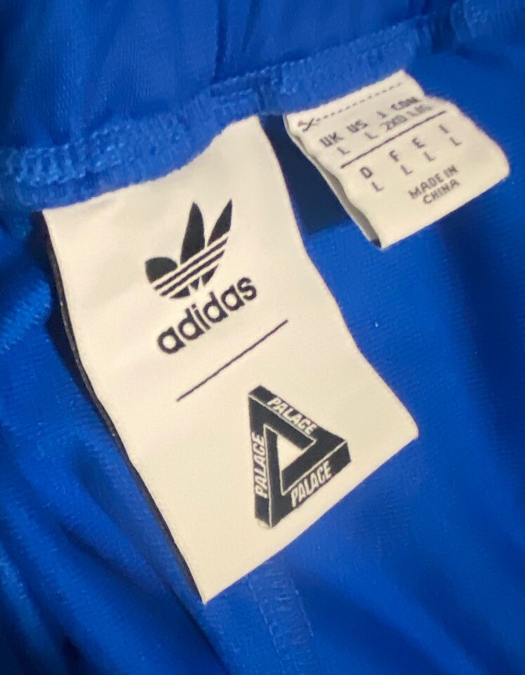 Palace x Adidas Firebird Blue Yellow Pant Hype Beast Sz L Palace x Adidas Firebird Blue Yellow Pant Hype Beast Sz L