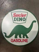 Sinclair Gasoline Aluminum Metal Sign - Dino - Dinosaur - Motor Oil - Gas - Tin