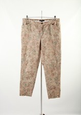 LAFAYETTE 148 NY   Stunning Damask Print Antique Wash Patterned Jeans   Size 12