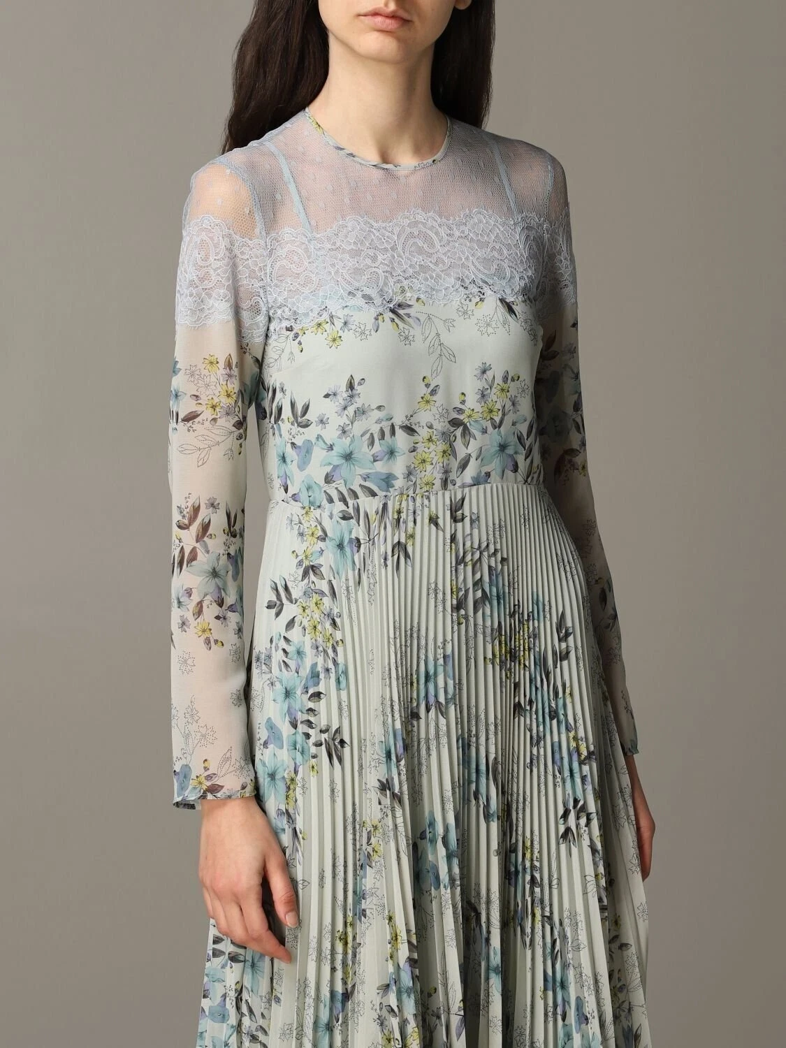 Abito Midi ROSSO VALENTINO stampa floreale georgette