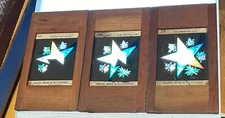 3 1908 EASTERN STAR MASONIC MAGIC LANTERN SLIDES 68-69-70 IMMORTAL LIFE HONOR +