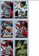 2021 Topps Fire Baseball Los Angeles Angels Team Set (5) Base Cards +++