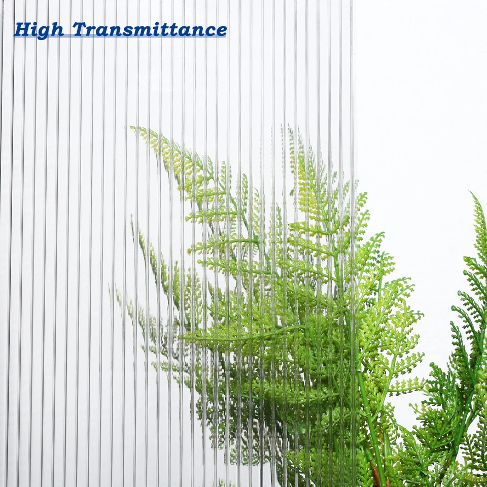 Aoodor 6Pcs 24'' x 48'' Polycarbonate Greenhouse Panels Waterproof UV Protected - Image 3 of 4