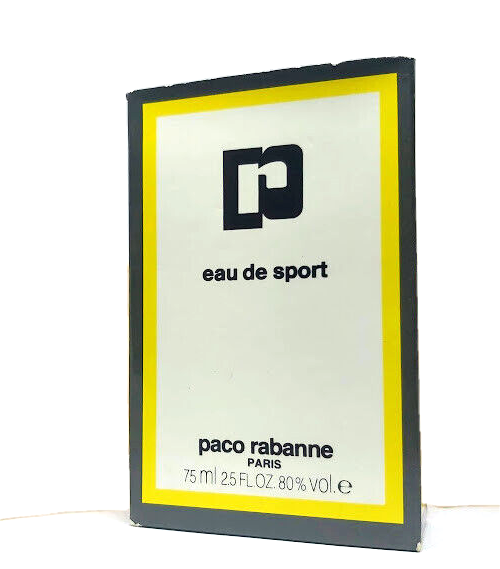 ❤️PACO RABANNE EAU DE SPORT EDT 2.5oz 75ml SPLASH, VINTAGE,NEW