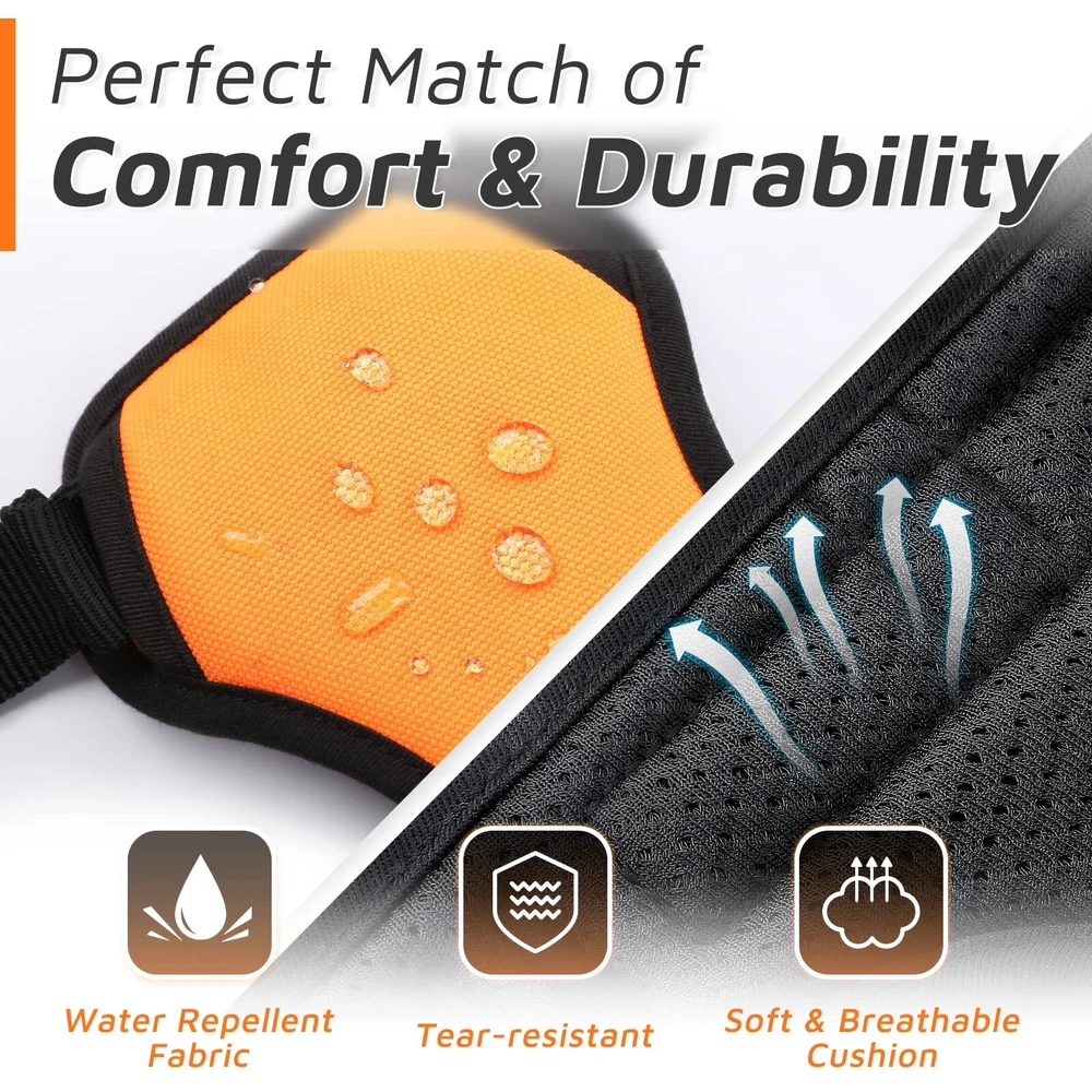 Dog Harness for Large Dogs, No Pull Service Vest with Reflective Strips and C...