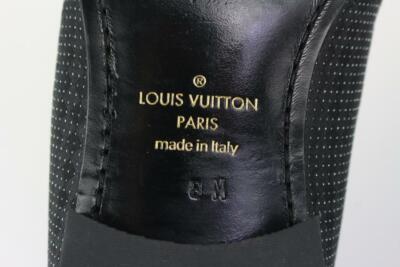 Louis Vuitton Mens US 9 Black Damier Sparkle Slip On Loafer  display picture 2