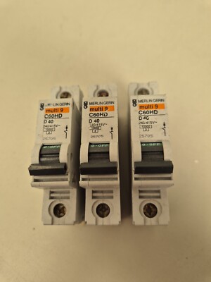 Merlin Gerin multi 9 mcb C60HD D40