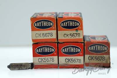 5 Vintage Raytheon CK 5678/DF60/DF654/DF669/CV2254/CK569AX/CK5678 Pentode- Bangy