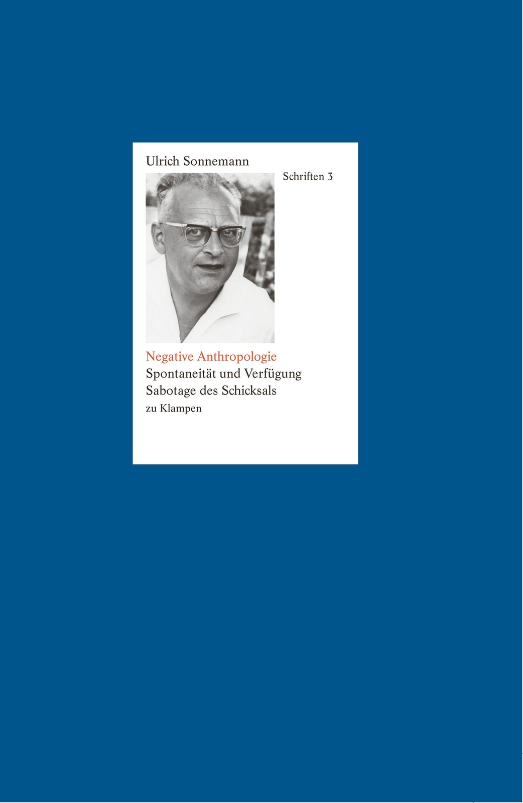 Thumbnail - Negative Anthropologie | Ulrich Sonnemann | Buch | 590 S. | Deutsch |