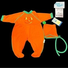NWT BABY B GOSH 1994 Pumpkin Halloween Costume Sz Sm 0-3 months