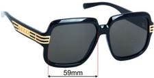 SFx Replacement Sunglass Lenses fits Gucci GG0979S - 59mm Wide