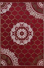 Tapis De Salon Chenille Premium Exclusif Rouge 3x5 Pieds P2