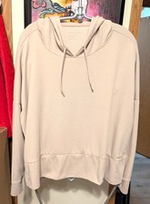 MONDETTA Performance Luxury Ottoman Hoodie Long Sleeve Women's Beige Large