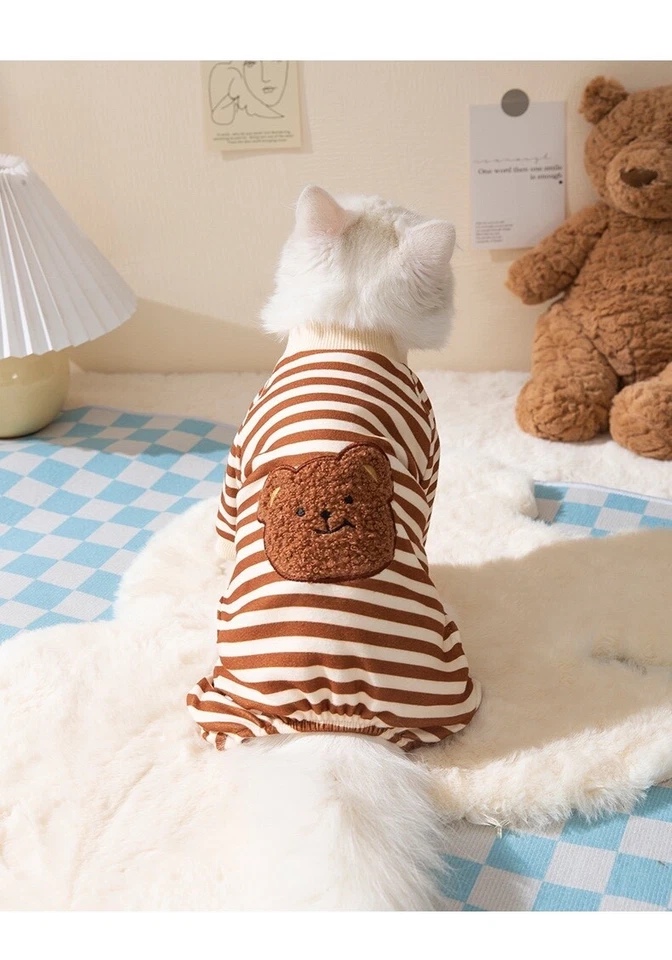 猫可爱熊秋冬保暖家居服 — 第 4/4 张图片
