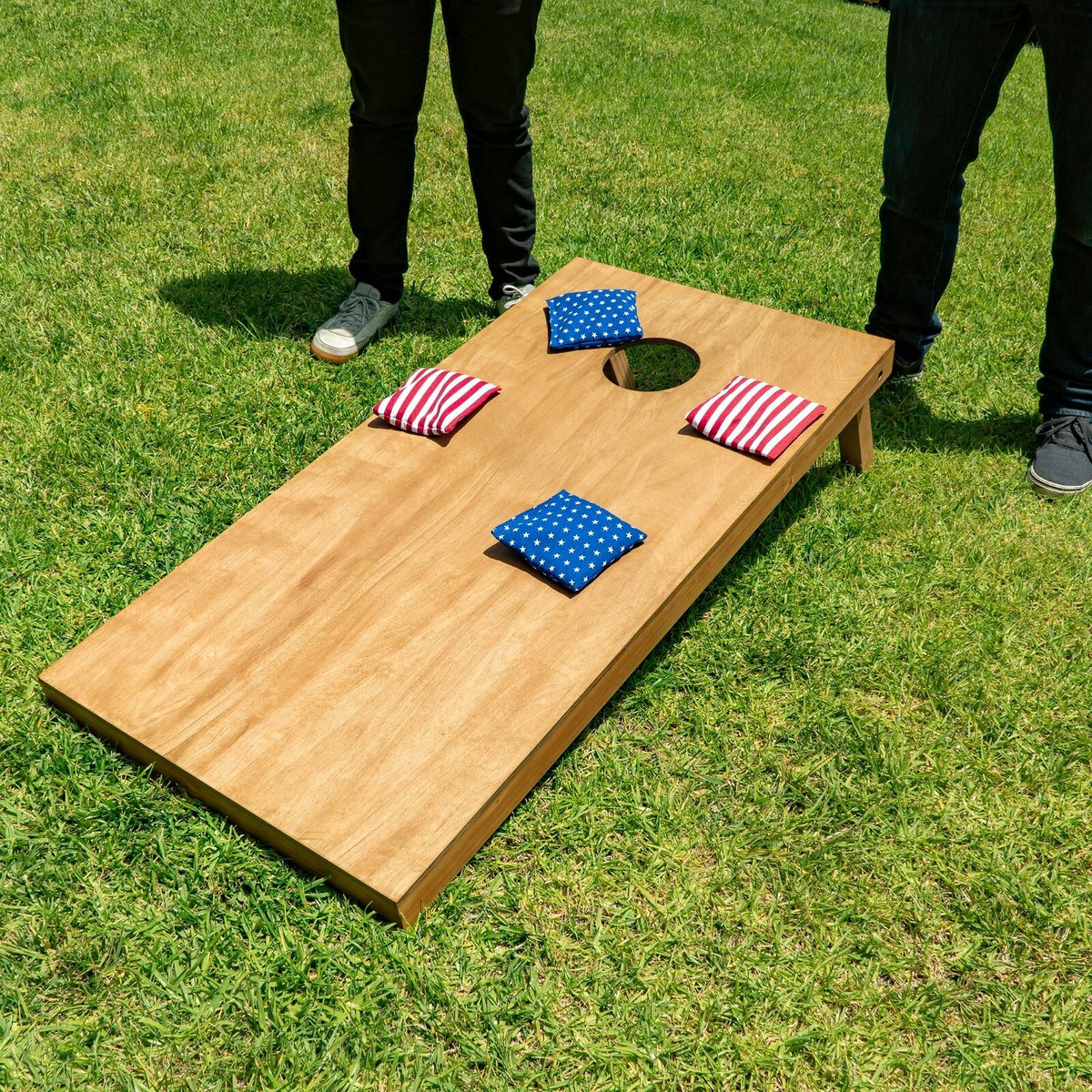 12 Zitzakken Gevuld Met Natuurlijke Maïskorrels - Voor Schoolsporten En Carnaval 12 Cornhole Bean Bags