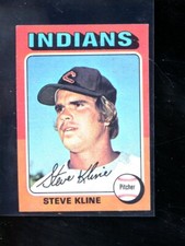 1975 TOPPS MINI #639 STEVE KLINE INDIANS EXMINT E024574