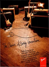 VINTAGE 1994 FENDER GUITARS AND AMPS PRINT AD