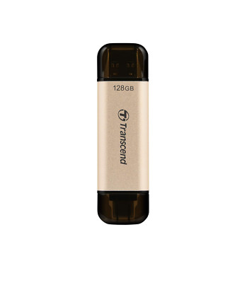 Transcend 128GB JetFlash 930C USB 3.2 Gen 1 Flash Drive, Golden hue TS128GJF930C