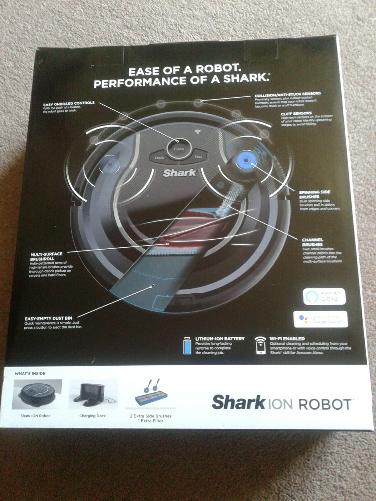 Shark Ion Robot App Controlled Robotic Vacuum Cleaner R76/RV761 WiFi