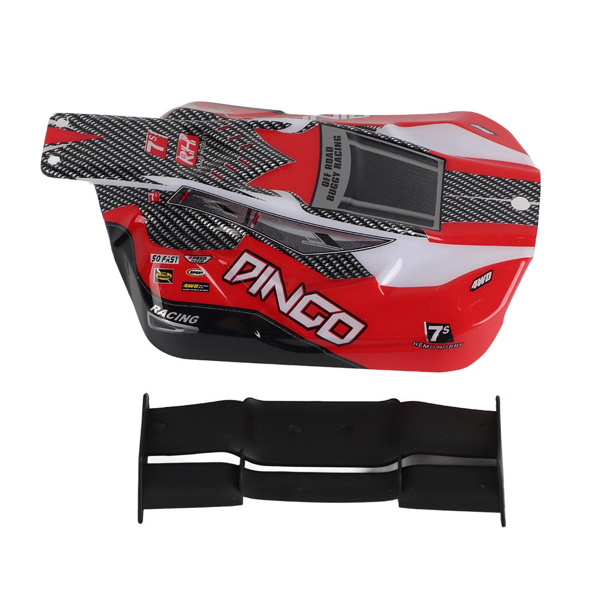 Red D5602)Standard 1/16 Scale Off Road Body Shell RC Car Part for