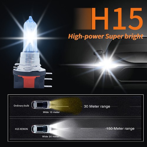 H15 Halógeno Lámparas 2x - Xenon Style Bombillas, 12V para VW Crafter Syi - 55W - Picture 4 of 7