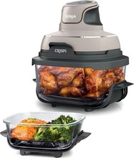 Image of Ninja CRISPi 4-in-1 Portable Air Fryer, 3.8L, 1700W, Stone FN101UKST