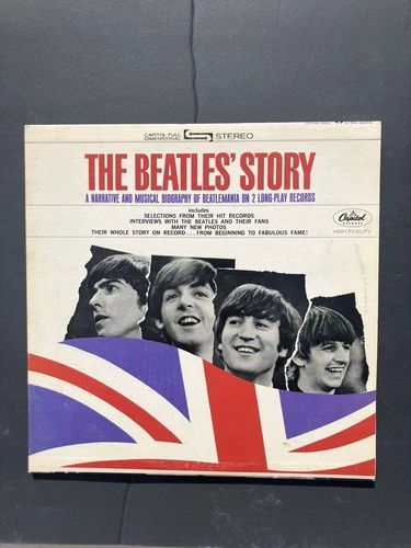 The Beatles' Story 1971 2x Vinyl LP NM/VG Stereo Reissue Apple Records