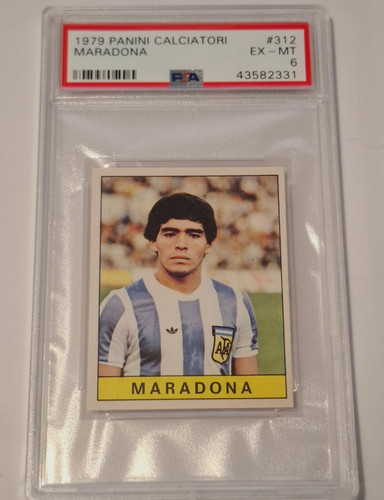 DIEGO MARADONA 1979 PANINI CALCIATORI #312 PSA 6
