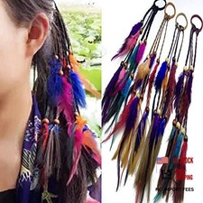 Women's Boho Hippie Hair Rope Head Wrap - 4PCS Women's Headbands