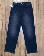 1317 Wonder Nation Boys Size 10 Relaxed Black Denim Stretch Jeans