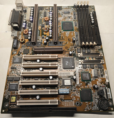 Dual Slot 1 ATX Motherboard HP NetServer E60 Rev C1 SCSI, AGP, PCI, ISA + Bonus