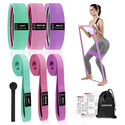Large Fabric Resistance Bands for Working Out, Loop Exercise Bands for Booty ...