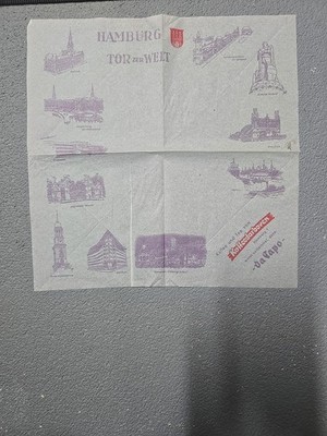 Reklame Serviette Hamburg Kaffeedarboven Da Capo 