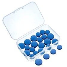 Gejoy 20 Pcs Billiard Pool Cue Tips Replacement Kit Pool 9/10/12/13 mm Blue