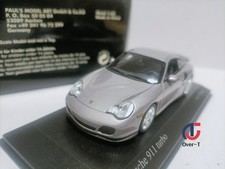1:43 Minichamps Porsche Sports Car Model Porsche 911 996 Turbo 2000 Metal Grey