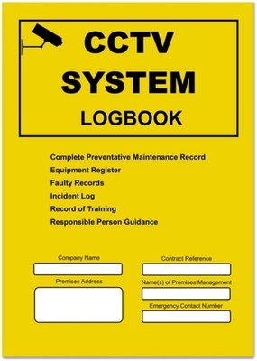 CCTV SYSTEM LOGBOOK by Docs-Store Spiral Bound Self Help Business