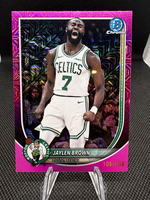 Topps 2025-26 Bowman Chrome Jaylen Brown #BCV-57 Celtics Serial #106/199