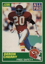 1989 Score [Base] - Deron Cherry #301 - Chiefs