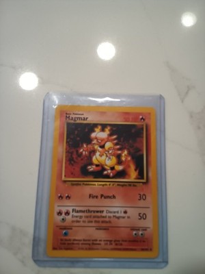 1995 magmar pokemon card value First edition magmar pokemon card from 1995 mint condition
