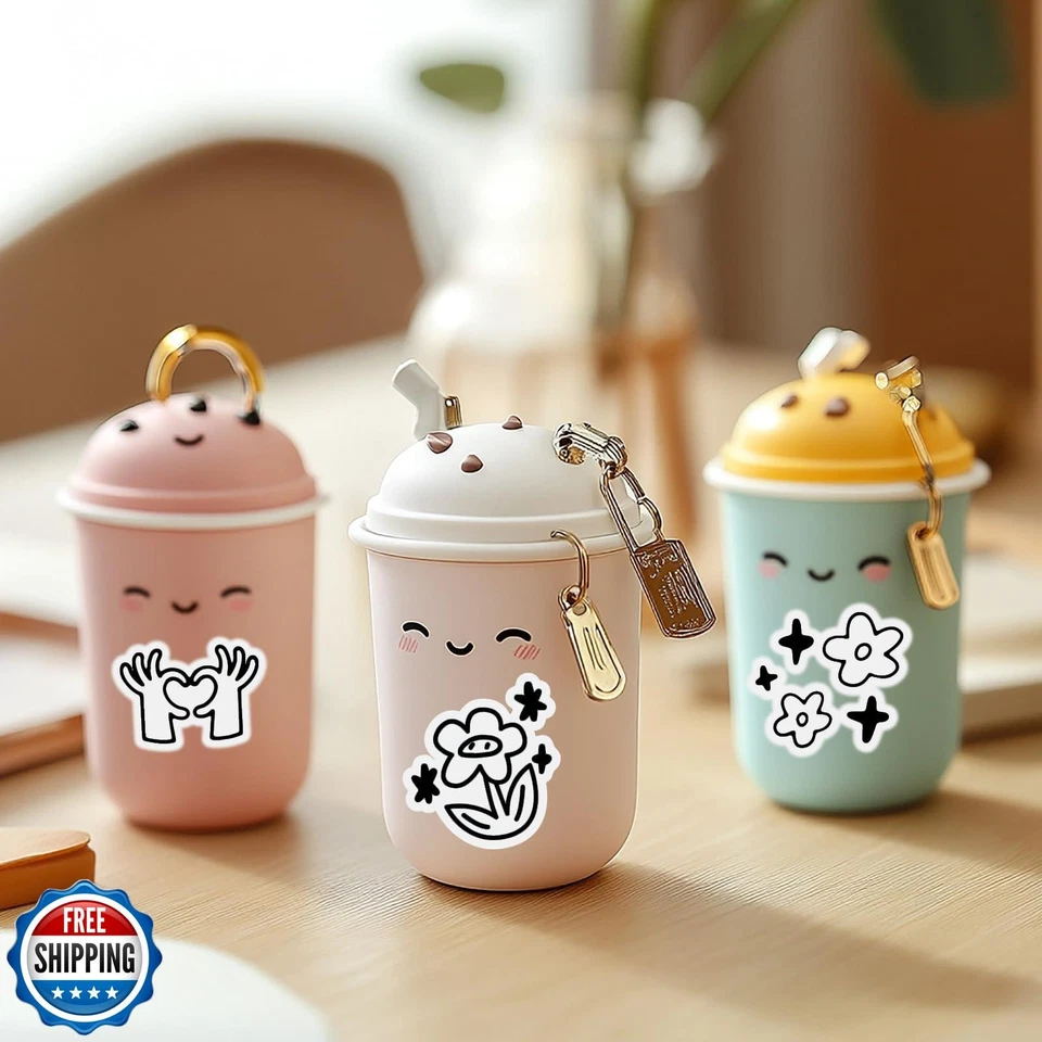 Yeachlaing Printable Vinyl Sticker Paper for Inkjet Printer - Matte White - 2 - Image 2 of 4