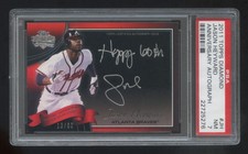 2011 TOPPS JASON HEYWARD AUTOGRAPH 60TH ANNIVERSARY #ED 12/60 PSA 7  BRAVES RARE