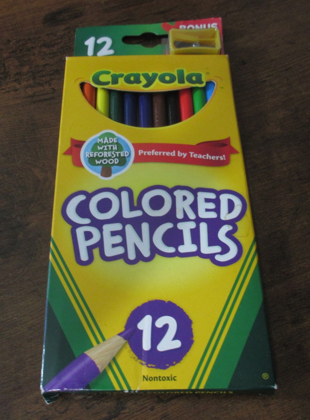 Crayola Colored Pencils, Assorted Colors, 12-Count - Pre-Sha
