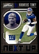 2021 Panini Playbook Next Up Kadarius Toney New York Giants #NXT-KTO