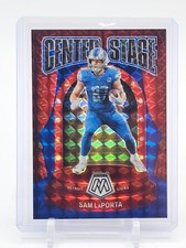 SAM LAPORTA 2024 MOSAIC CENTER STAGE RED /99 #17 DETROIT LIONS Q5194