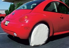 AES Industries Tire Covers Canvas 4-Pack for 13-15-Inch Car Tires (AES-30237)