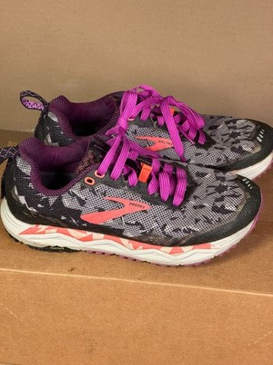 Brooks Caldera 3 Women s Running Shoes Gray Pink Purple Size 6.5 US