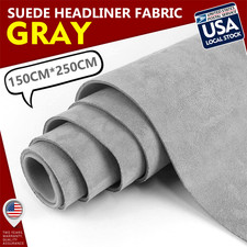 Suede Headliner Fabric Foam Back Roof Liner Upholstery Repair Replace Renovate