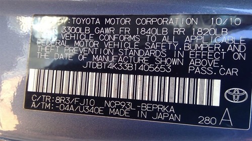 Temperature Control Sedan AC With Rear Defrost Fits 09-12 YARIS 235148 - Picture 7 of 10