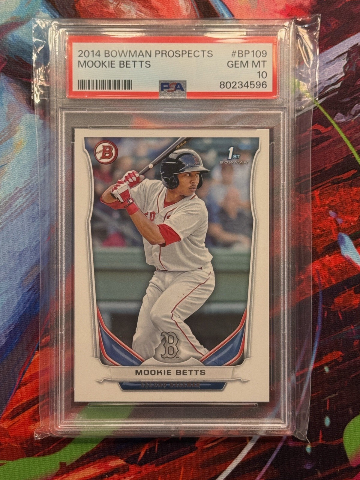 Mookie Betts 2014 1st Bowman Prospects #BP109 RC Rookie PSA 10 GEM MINT RARE!!